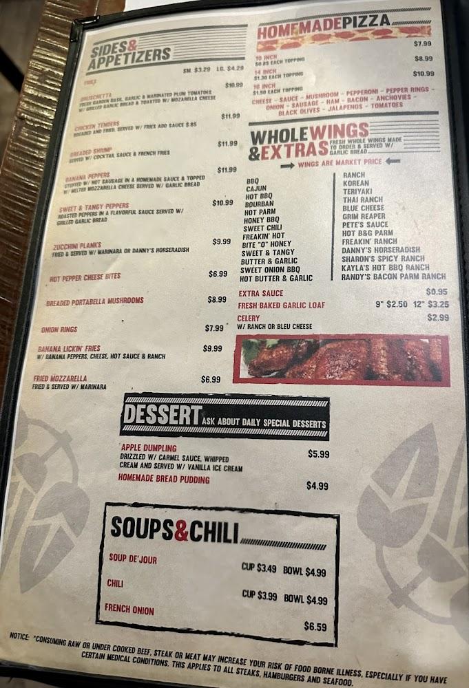 Rye's Bar & Restaurant Menu image 3